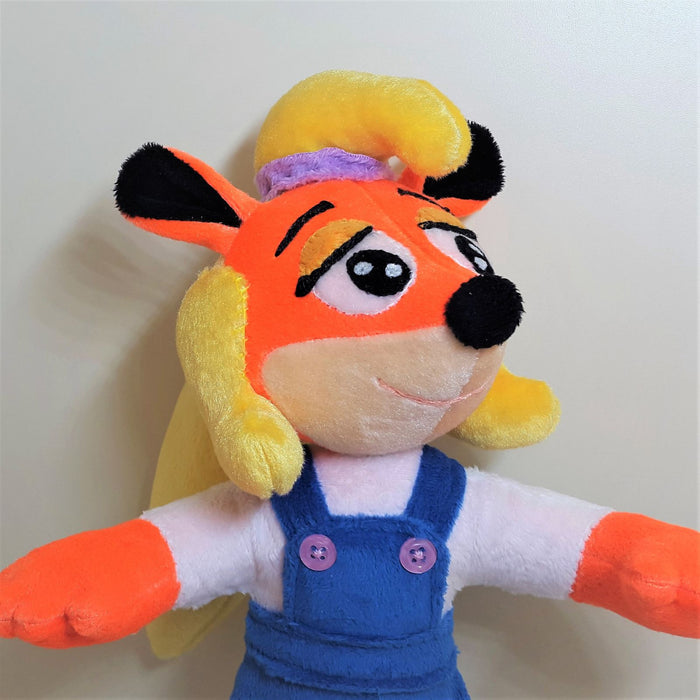 Handmade custom Coco Bandicoot the fox plush