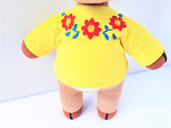 Handmade custom Deirdre the deer plush