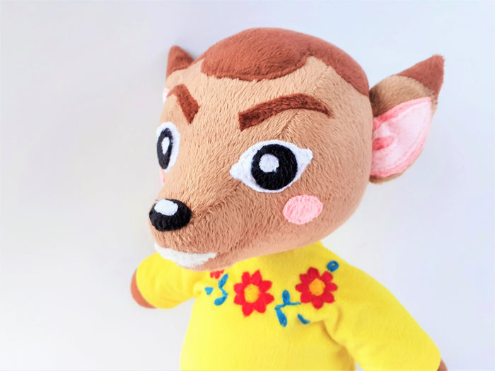 Handmade custom Deirdre the deer plush