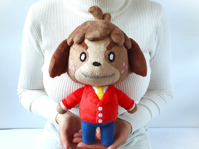 Handmade custom Digby the dog plush