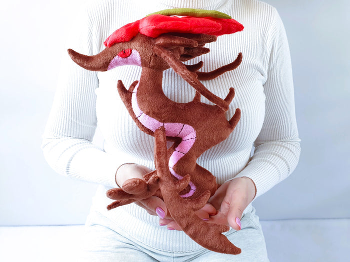 Handmade custom Dragalge plush
