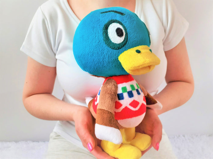 Handmade custom Drake the duck plush