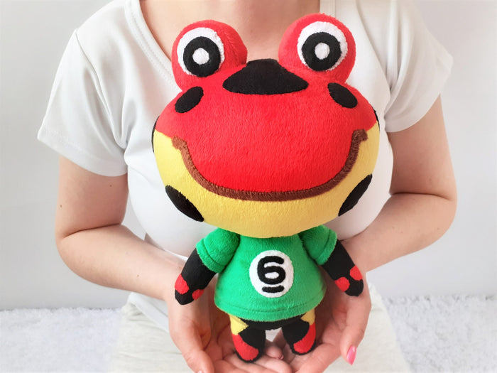 Handmade custom Drift the frog plush