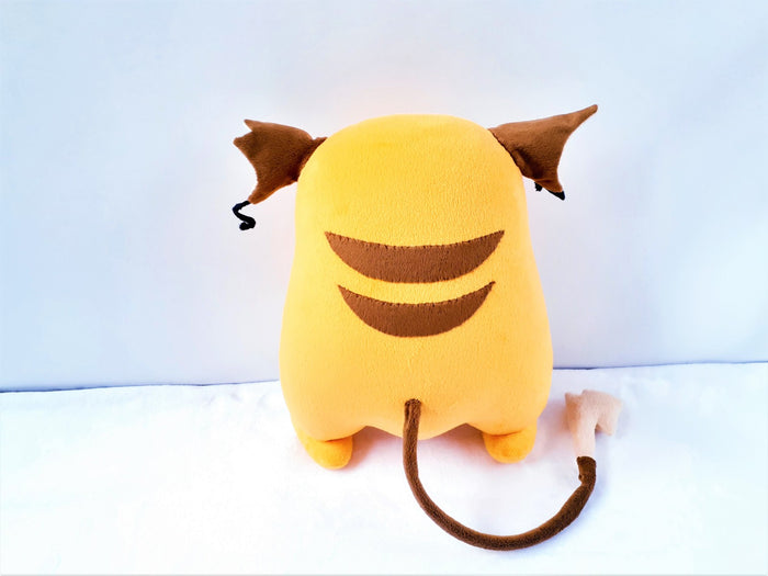 Handmade custom Fat Raichu plush from drawing