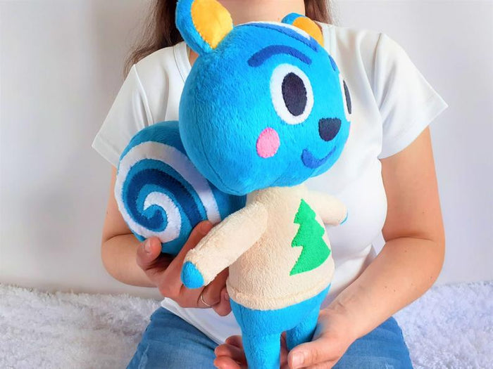Handmade custom Filbert the squirrel plush