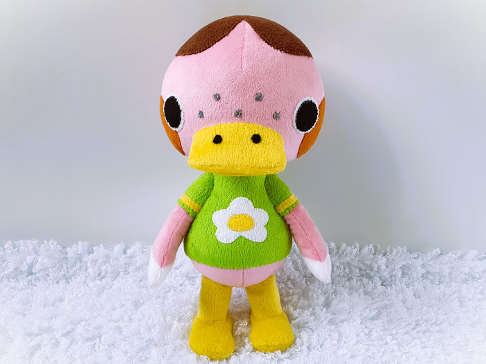 Handmade custom Freckles the duck plush