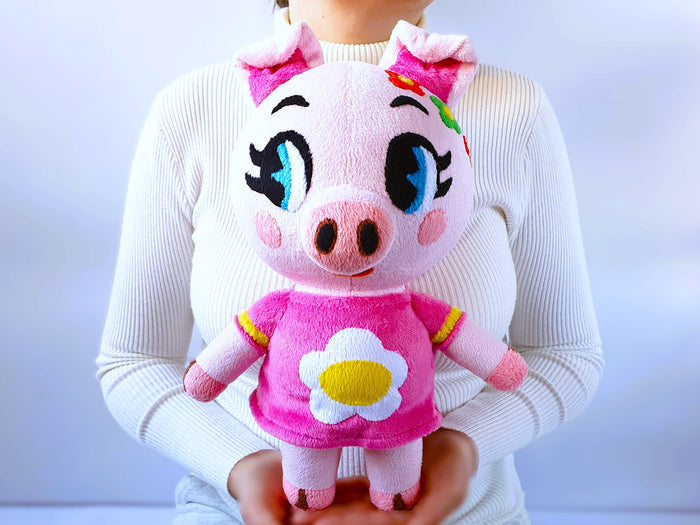 Handmade custom Gala the pig plush