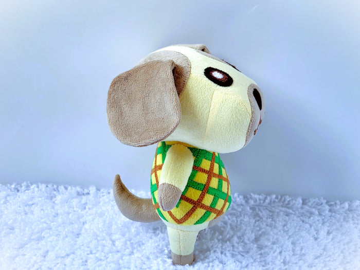 Handmade custom Goldie the dog plush