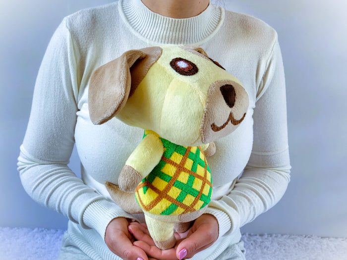 Handmade custom Goldie the dog plush