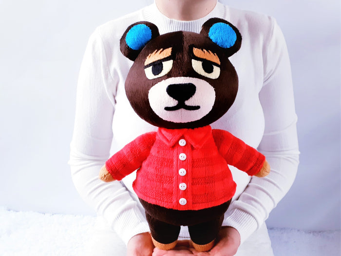 Handmade custom Grizzly the bear plush