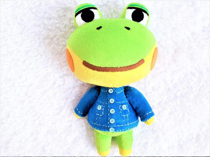 Handmade custom Henry the frog plush