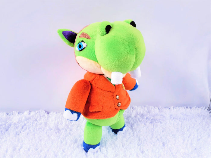Handmade custom Hippeux the hippo plush