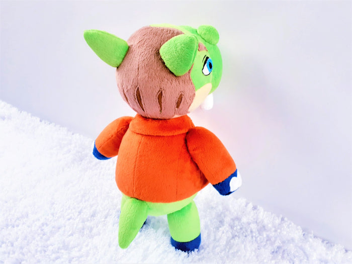 Handmade custom Hippeux the hippo plush