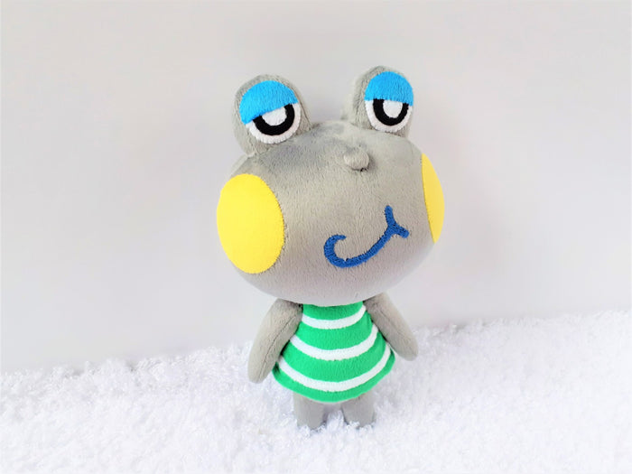 Handmade custom Huck the frog plush