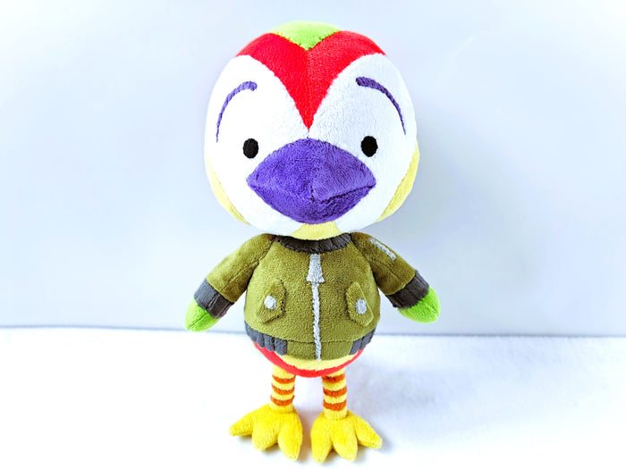 Handmade custom Jacob the bird plush