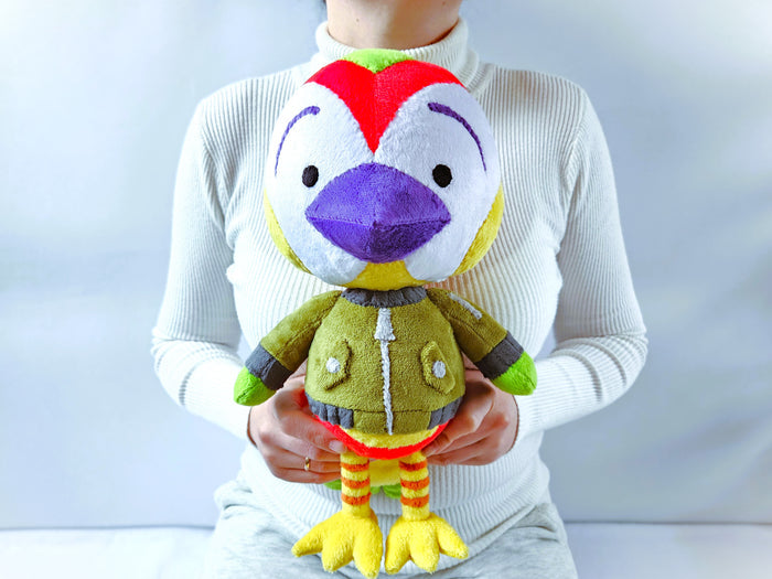 Handmade custom Jacob the bird plush