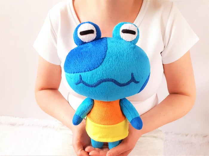 Handmade custom Jeremiah the frog plush