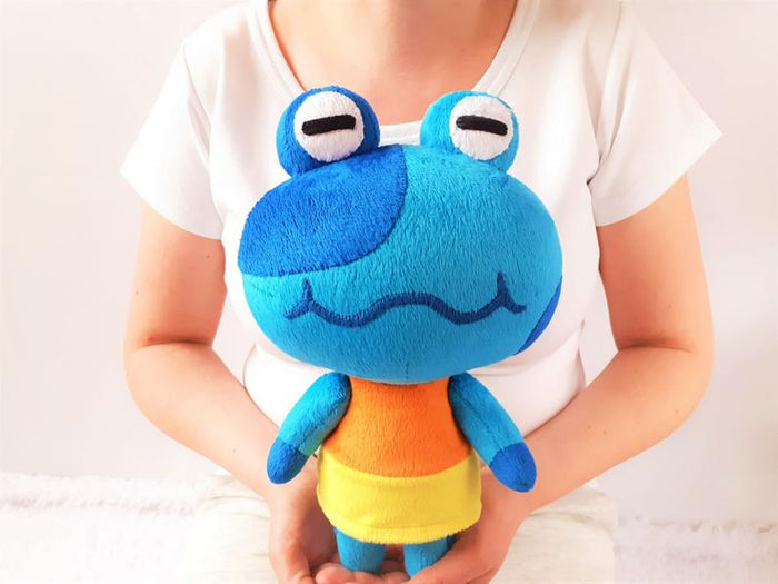 Handmade custom Jeremiah the frog plush