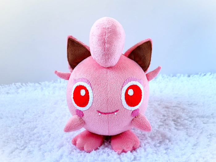 Handmade custom Jigglypuff plush with scream tail