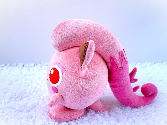 Handmade custom Jigglypuff plush with scream tail