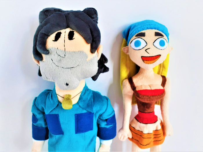 Handmade custom Lindsay plush doll and other characters
