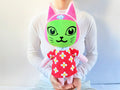 Handmade custom Meow the cat plush toy