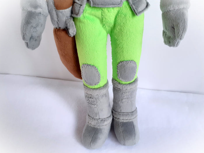 Handmade custom Old Doomguy plush