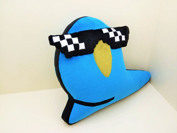 Handmade custom Party Parrot plush