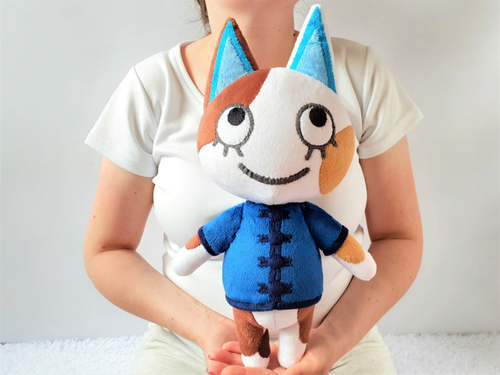 Handmade custom Purrl the cat plush