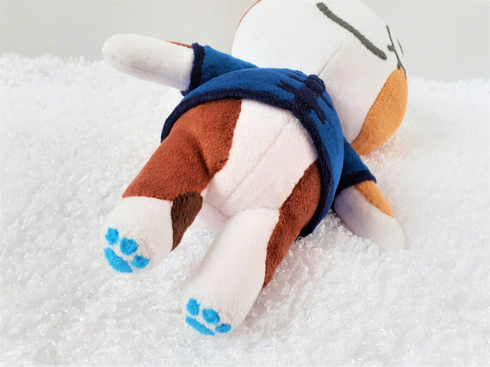 Handmade custom Purrl the cat plush