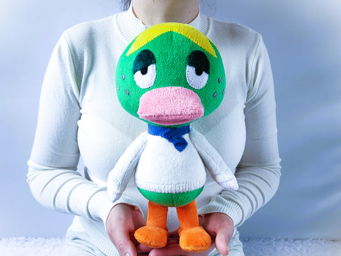 Handmade custom Quillson the duck plush