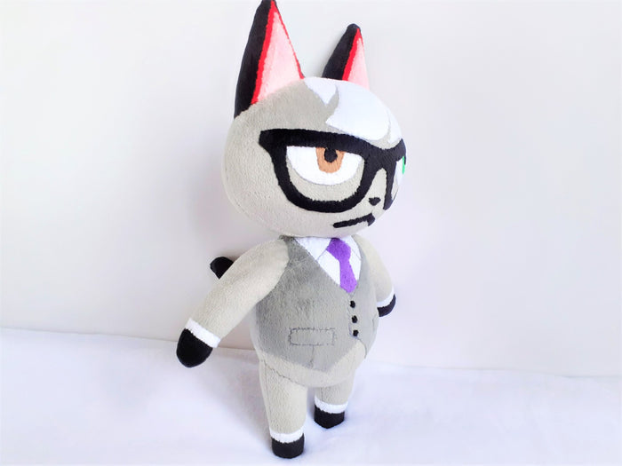 Handmade custom Raymond the cat plush home decor