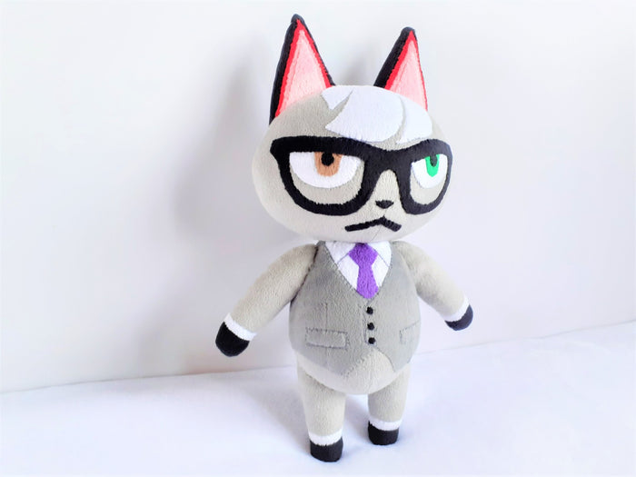 Handmade custom Raymond the cat plush home decor