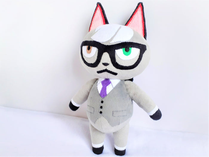 Handmade custom Raymond the cat plush home decor