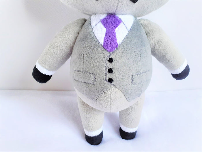 Handmade custom Raymond the cat plush home decor