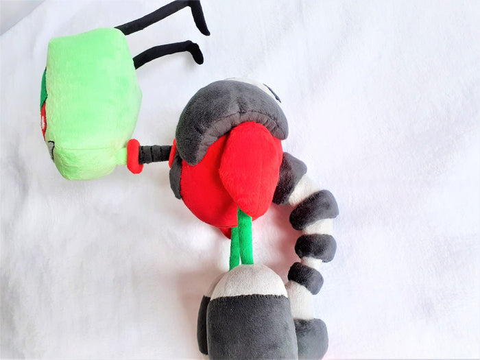 Handmade custom Red and Purple plushies