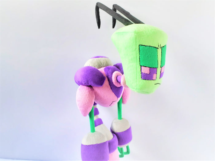 Handmade custom Red and Purple plushies