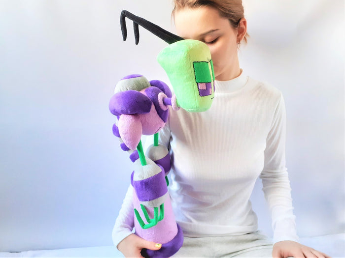 Handmade custom Red&Purple plushies