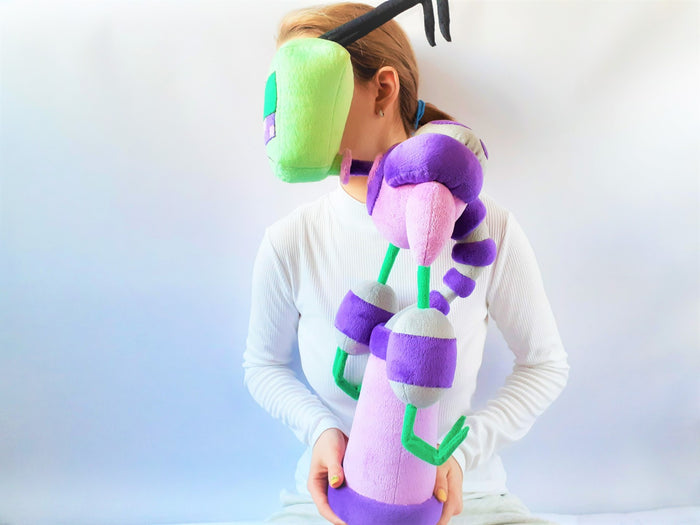 Handmade custom Red&Purple plushies