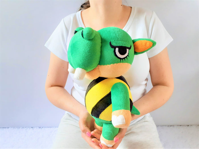 Handmade custom Rocco the hippo plush