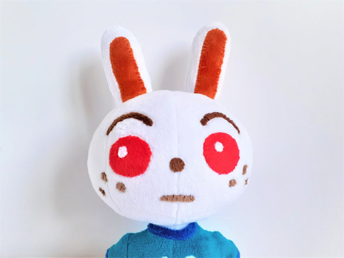 Handmade custom Ruby the rabbit plush home decor