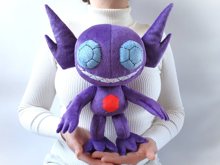 Handmade custom Sableye plush