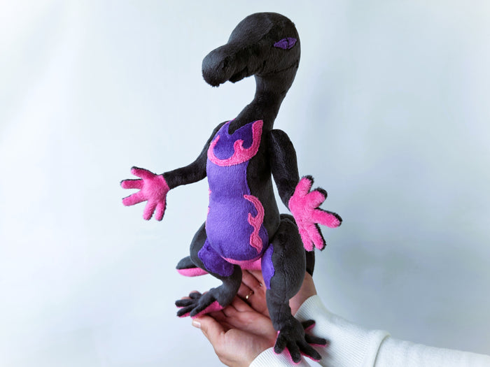 Handmade custom Salazzle dragon plush
