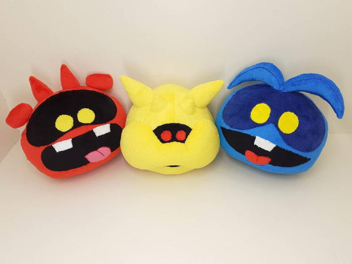 Handmade custom Set of 3 funny Viruses plushies