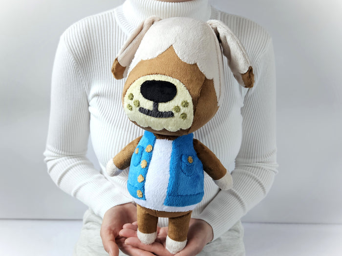 Handmade custom Shep the dog plush