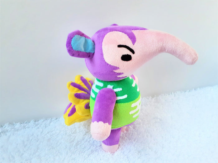 Handmade custom Snooty the anteater plush home decor