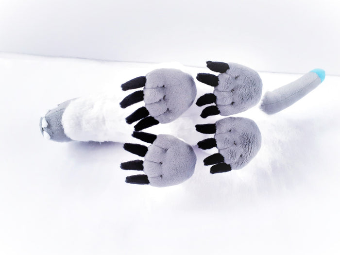 Handmade custom Snow Stalker plush