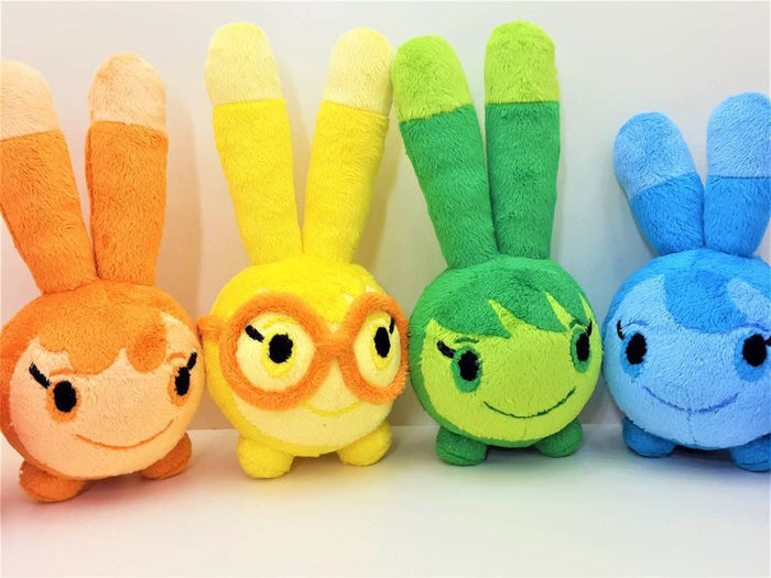 Handmade custom Squeaky Peepers Set of 8 minky plushies