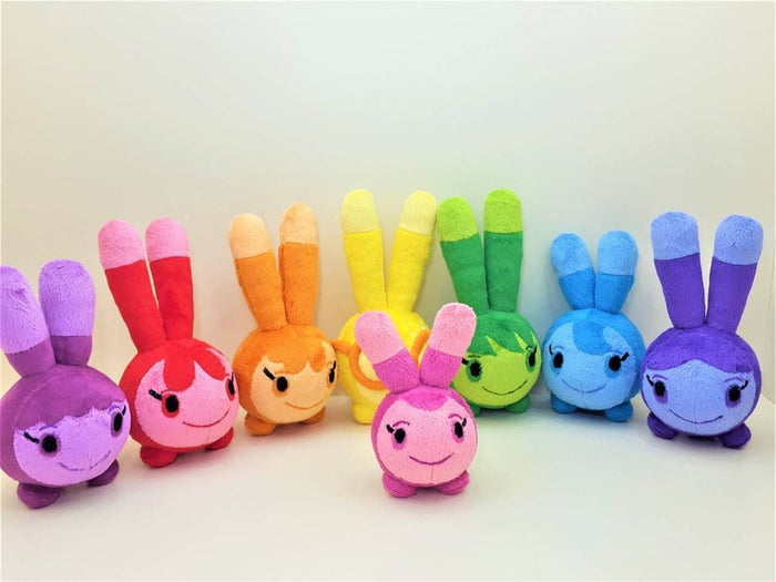 Handmade custom Squeaky Peepers Set of 8 minky plushies