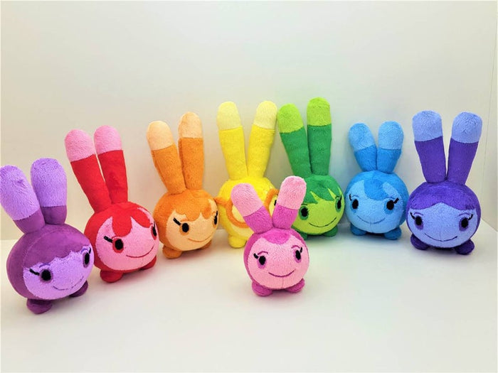 Handmade custom Squeaky Peepers Set of 8 minky plushies